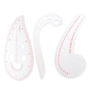 3Pcs/Set Sewing French Curve Measure Rulers For Sewing Dressmaking Tailor