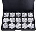 15 x 26mm Empty Eyeshadow Panel Aluminum Palette Pans Removable Makeup T Kw