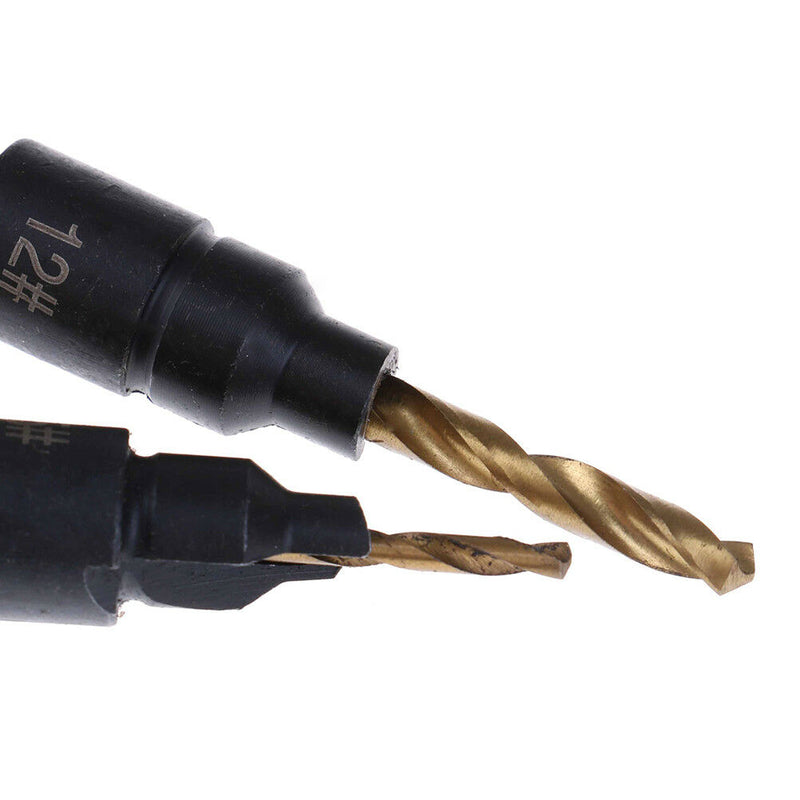 1 Set hss countersink drill bit set reamer drill woodworking chamfer 5-12mm  Z