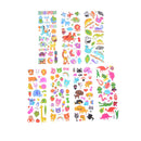 6 Sheets Cartoon Animal Scrapbooking Bubble Puffy Stickers Reward Kids Toys M&O