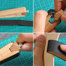 Handmade Leather Diy Wooden Sandpaper Sandpaper Sanding Block Vegetable Tan W8Y6
