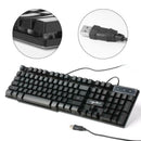 Novelty Backlit Gaming Keyboard, Russian-English Dual Characters 104-Key