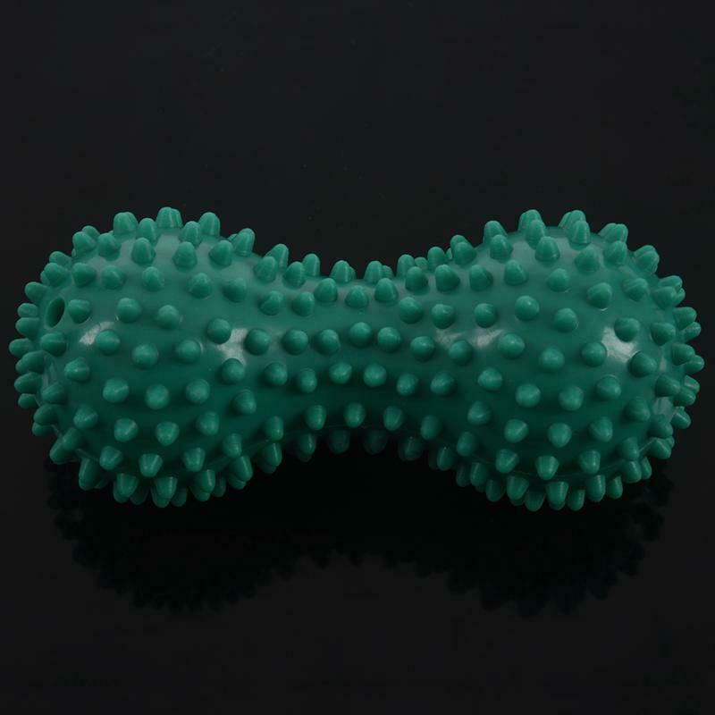 Peanut Shape Spiky Massage Ball PVC Foot Trigger Point Stress Relief Massag F8I6