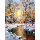 5D DIY Full Drill Diamond Painting Fantasy Nature Cross Stitch (B1526) A