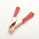 2Pcs Red&Black Car Battery Clip Cables Alligator Clips Charger Clamp ON