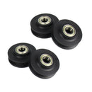 4PCS Wheel Rail Sliding Gate Roller Hardware Sliding Wardrobe Door Roller W