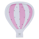 Hot Air Balloon Shaped LED Wooden Night Light Wall Hanging Fire Ballon Lamp I4F3