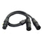 Audio Balance 3-Pin XLR Female To Dual 2 Male Splitter Microphone Cable