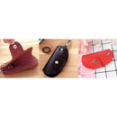 cowhide leather car key bag wallet multi function case housekeeper holder FT