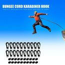20pcs Cord Hooks Kayak Bungee Karabiner Motorcycle Buckle Camping Tent Hook