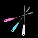 Baby Feeding Water Cup Straw Washing Brush Stainless Steel Handle Cleaning SEAU