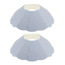 2x Pet Anti-bite Paper Collars Dog Resuable Collapsible Collar Paw Pattern-L