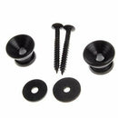 2 x Black Plating Strap Lock for Electric Acoustic Guitar Bass D2B3