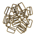 40Pcs Metal Vest Buckle Adjustable Suspender Slide For Bags Strap Belt Craft