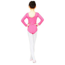 Ballet Dress Kids Girls Long Sleeve Dance Ballerina Leotard (Rose 6-7T) A