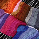 100x Polyester Mix Colors Embroidery Cross Stitch Sewing Skeins Floss Thread Kit