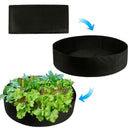 Fabric Raised Garden Bed Round Planting Container Grow Bags Breathable Felt
