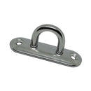 304 Stainless Steel Oblong Pad Eye Plate, Marine Hardware Staple Hook Loop