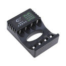4 Slot LED Battery Charger for AA AAA Rechargeable NIMH NiCd Batteries Black