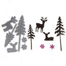 Lovely Deer and PineTree Cutting Dies Embossing Stencil Scrapbooking AlbuME