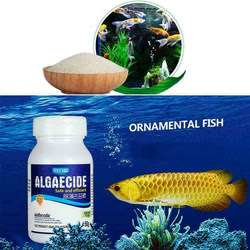 50g/Bottle Fish Tank Deodorant Aqua Life Algae Purifier Aquarium Algae Syru P2Y1