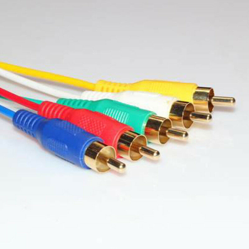 5Ft Full HD HDMI Male to 5 RCA Video Audio Converter Component AV Adapter Cable