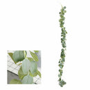 Artificial Eucalyptus Garland Faux Silk Vine Handmade Leaves Greenery 1.8M/ P6C3