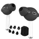 6-pair Silicone Earpods Earbud Cover Ear Hook For Airpods, Black+White