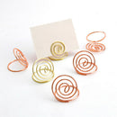 Wire Shape Place Card Holder Stands, Table Name Number Holders, Paper Menu