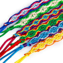 6 Colorful Handmade Braided Thread Friendship Bracelets Ankle Bracelet Wristband