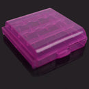 Hard Plastic Case Cover Holder for 4pcs AA AAA Battery Storage Box Organizer