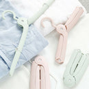 Portable Travel Foldable Plastic Clothes Holder Racks Folding Clothes Hange L7D7
