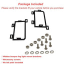 LED Fog Light Front-Hidden Bumper Mounting Brackets for Dodge Ram 1500 2013