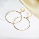 Simple Round Earrings Geometric Big Circle Trendy Earrings For Women Earrin