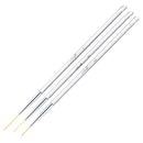 Pack of 3 Professional Nail Art Drawing Painting Pen Brush Detailer Liner Brush