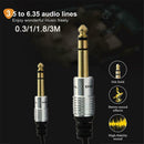 3.5mm to 6.5mm Adapter Jack Audio AUX Cable for Mixer Amplifier Guitar Male