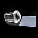 New Pure Clear Jelly Silicone Nail Art Stamper Scraper Sets Transparent Pol J1W7