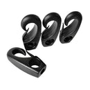 4 Pieces Durable High Strength Black Nylon Clip Lashing Hooks For Kayak Canoe