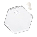 3 x Wall Mounted Transparent Glass Hydroponic Vase Terrarium Container - Hexagon