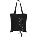 New Women's Casual Lace-up Canvas Tote Bag Female Canvas Shoulder Bags cros B6W1