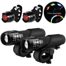 9pcs/set Bicycle Wheel Wire Lamps Cycling Bike Tail Lights Flashlights Clip