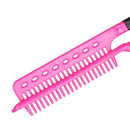 DIY Salon Hairdress Styling Hair Straightener V Comb Flat Irons Straightening A