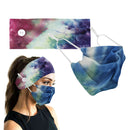 3PCS Women Fabric Yoga Headbands Facemask Outdoor Workout Turban Headwear