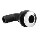 Stainless/Nylon 90 Degrees Thru-Hulls for Hose, 1 inch Threaded Hose Barb Drain