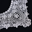 1pc Embroidered Floral Lace Neckline Neck Collar Trim Cloth Sewing Applique MO