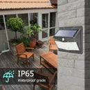 100LED Solar PIR Motion Sensor Wall Light Outdoor Waterproof Garden Safety Lamp