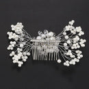 Crystal Flower Faux Rhinestone Wedding Bridal Flower Hair Clip Hairpin Part J9I2