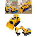 Kids Children Funny LED Electric Excavator Digging Engineering Car Vehicles