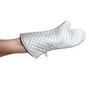1Pair 23 inch BBQ Gloves Heat Resistant Supper Long Cotton Oven Mitts Kitch