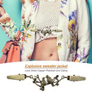 6pcs Metal Buckle Retro Sweater Cardigan Shirt Duck Clip for Clothing Decoration